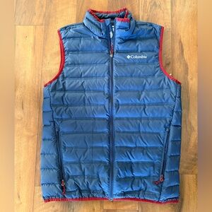 Columbia Powder Lite Men's Dark Puffer Insulated Vest size medium